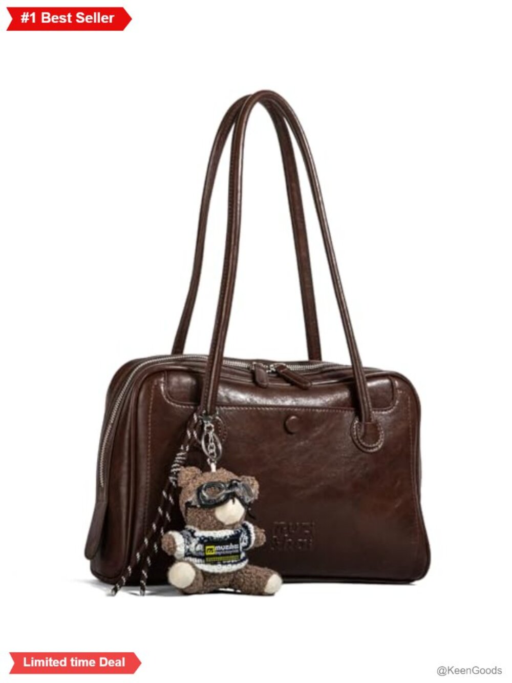 Soft Waxy Faux Leather Work Tote Satchel Laptop Briefcase Commuter Bag